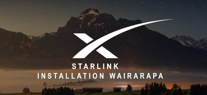 technology_solutions_starlink_installation_wairarapa Starlink logo in front of mountain range